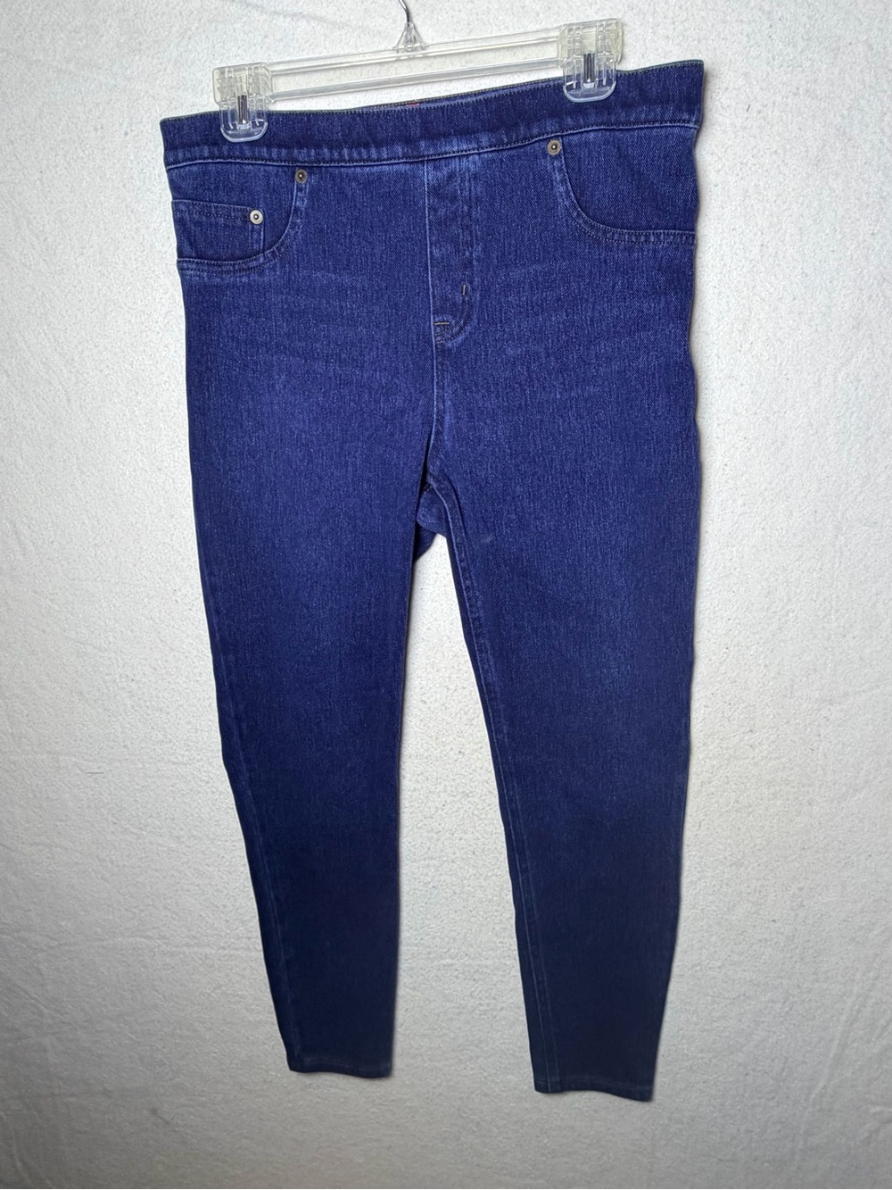 SPANX Jean-ish Ankle Leggings Twilight Rinse Dark Wash Blue Pull On Skinny XL